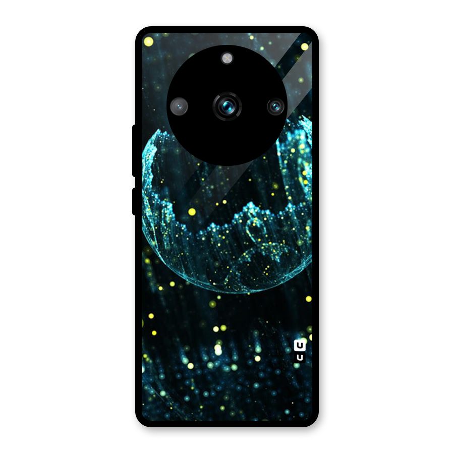 Yellow Rain Glass Back Case for Realme Narzo 60 Pro