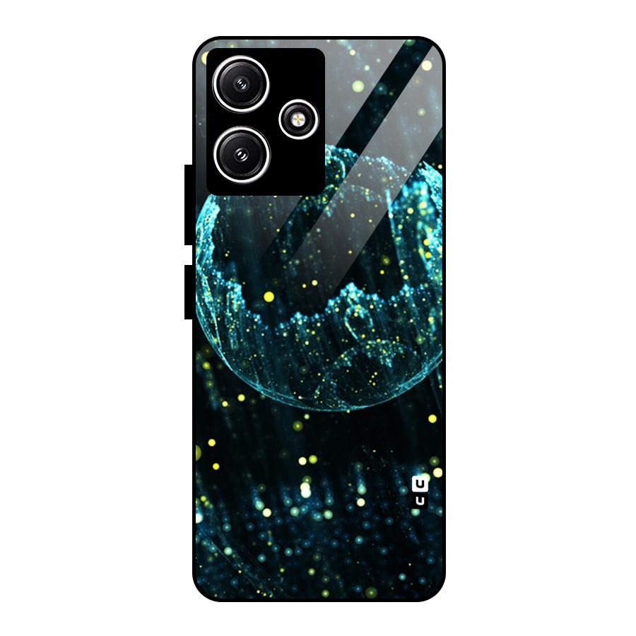 Yellow Rain Glass Back Case for Redmi 12 5G