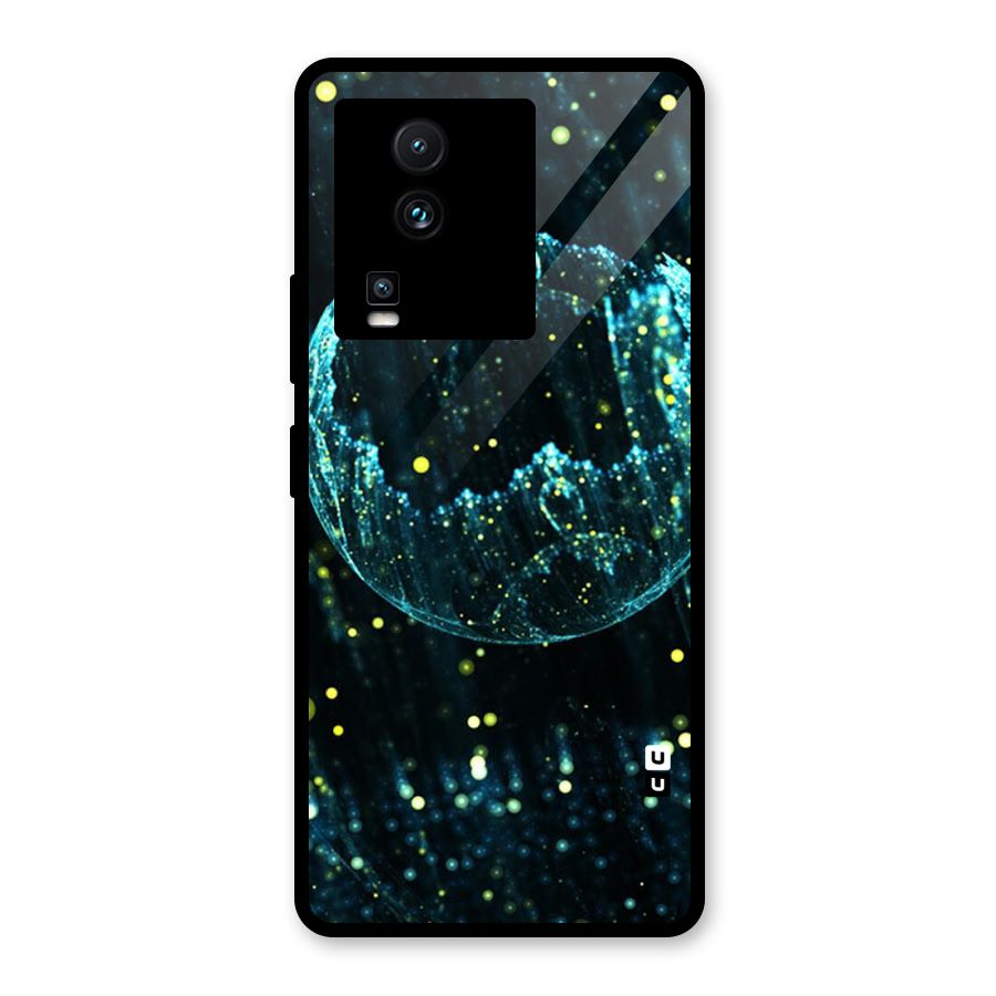 Yellow Rain Glass Back Case for Vivo iQOO Neo 7 Pro