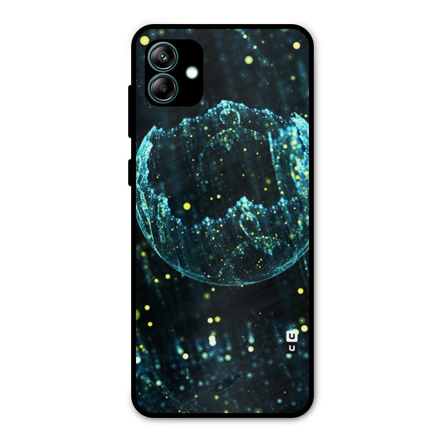 Yellow Rain Metal Back Case for Galaxy A04