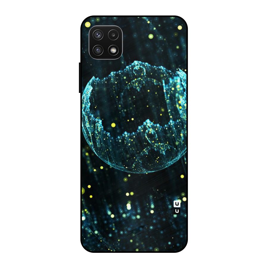 Yellow Rain Metal Back Case for Galaxy A22 5G