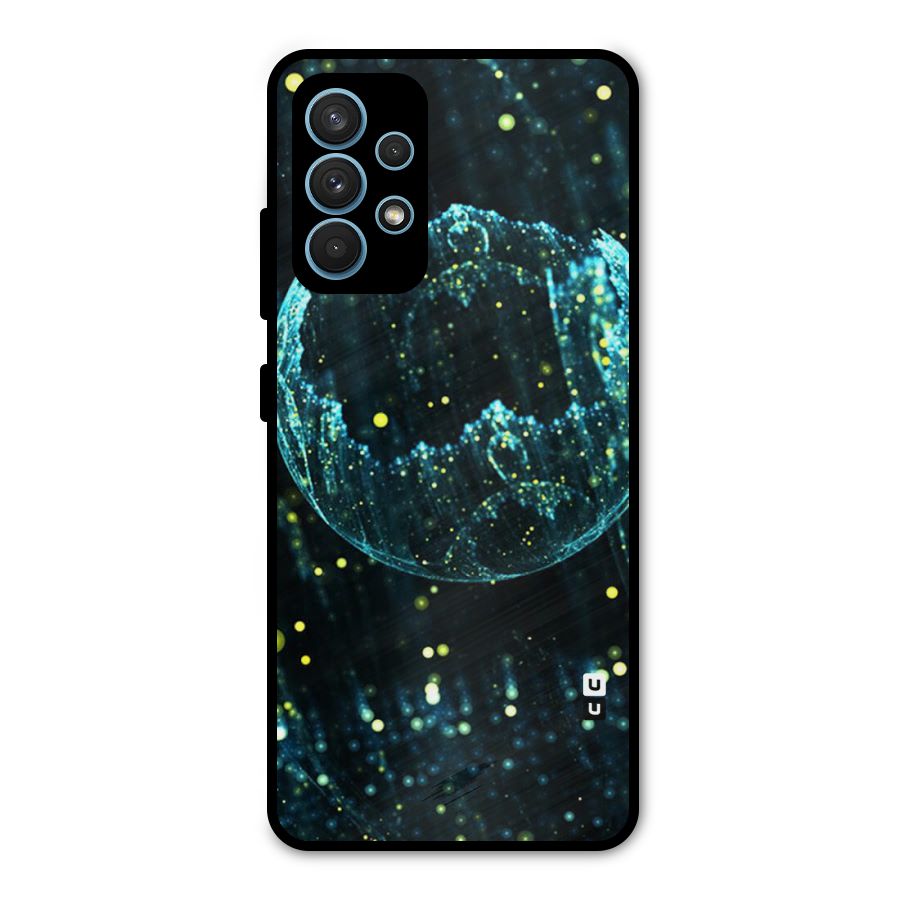 Yellow Rain Metal Back Case for Galaxy A32