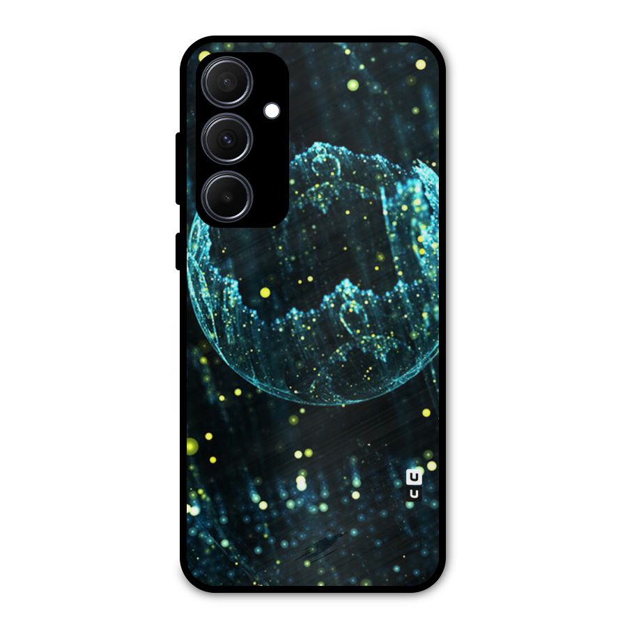 Yellow Rain Metal Back Case for Galaxy A35