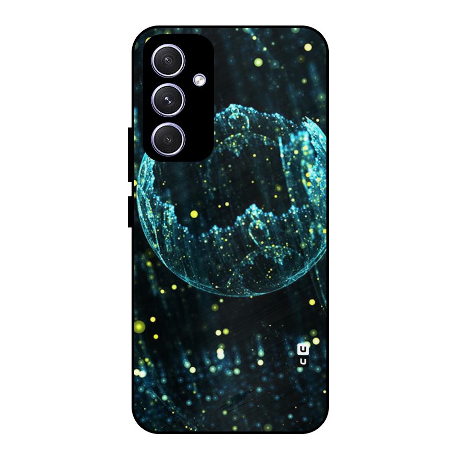 Yellow Rain Metal Back Case for Galaxy A54