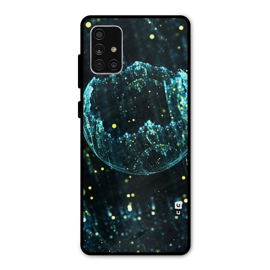 Yellow Rain Metal Back Case for Galaxy A71