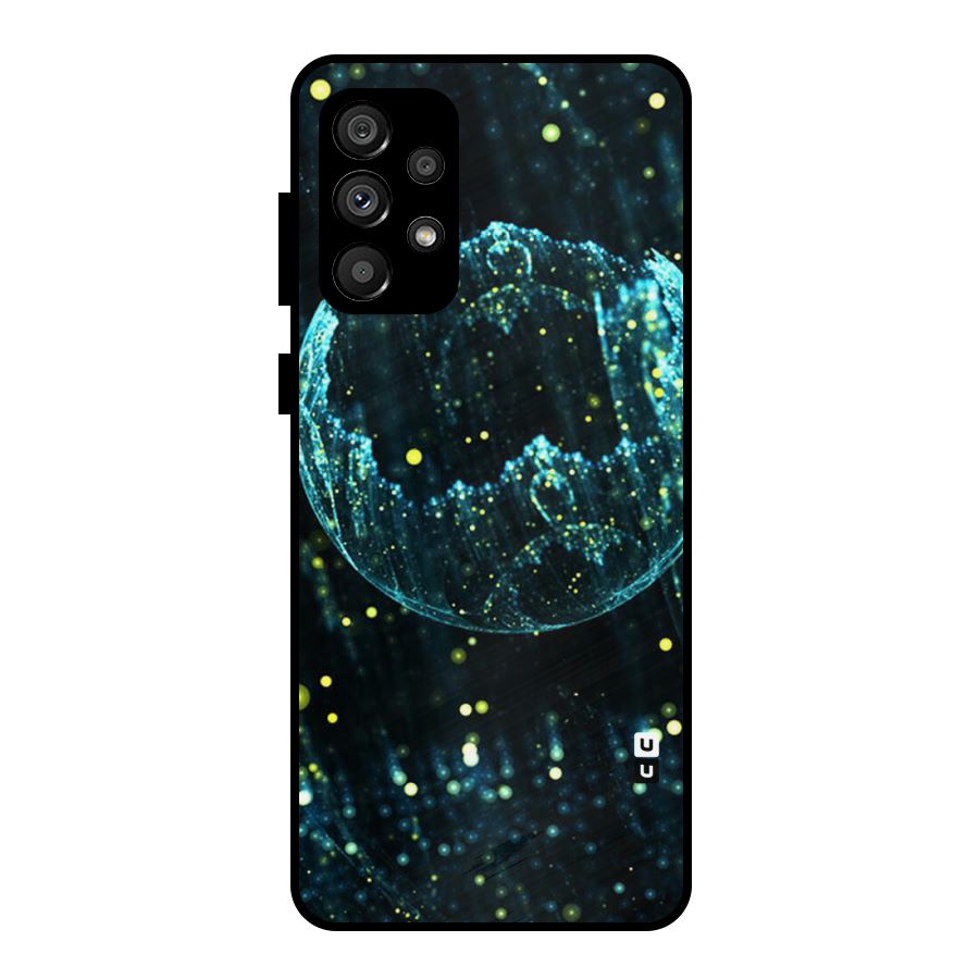 Yellow Rain Metal Back Case for Galaxy A73 5G