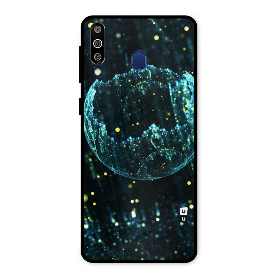 Yellow Rain Metal Back Case for Galaxy M30