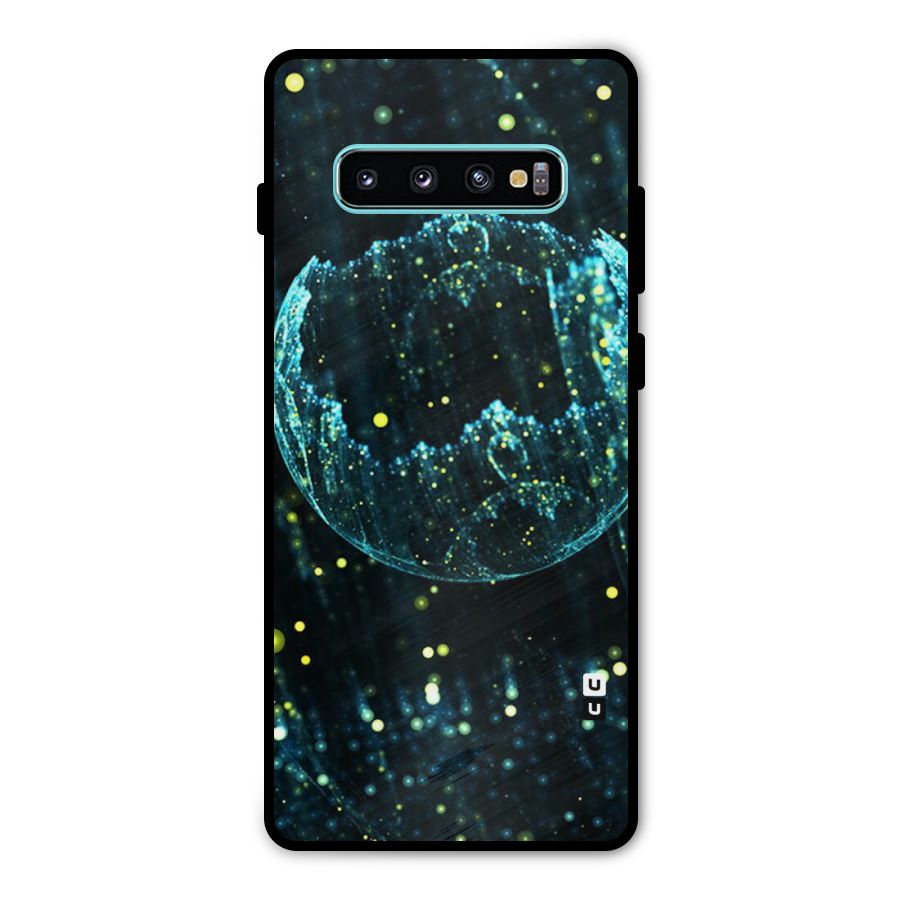 Yellow Rain Metal Back Case for Galaxy S10 Plus