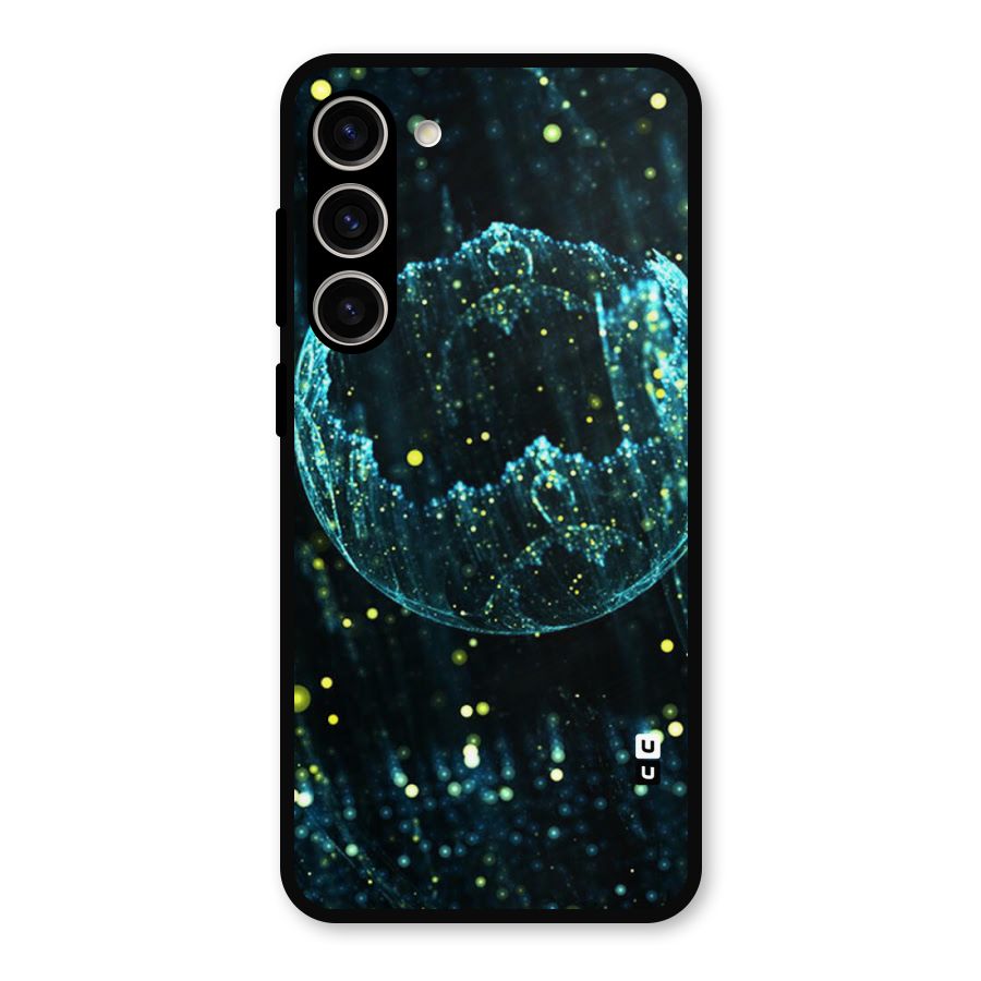 Yellow Rain Metal Back Case for Galaxy S23 Plus