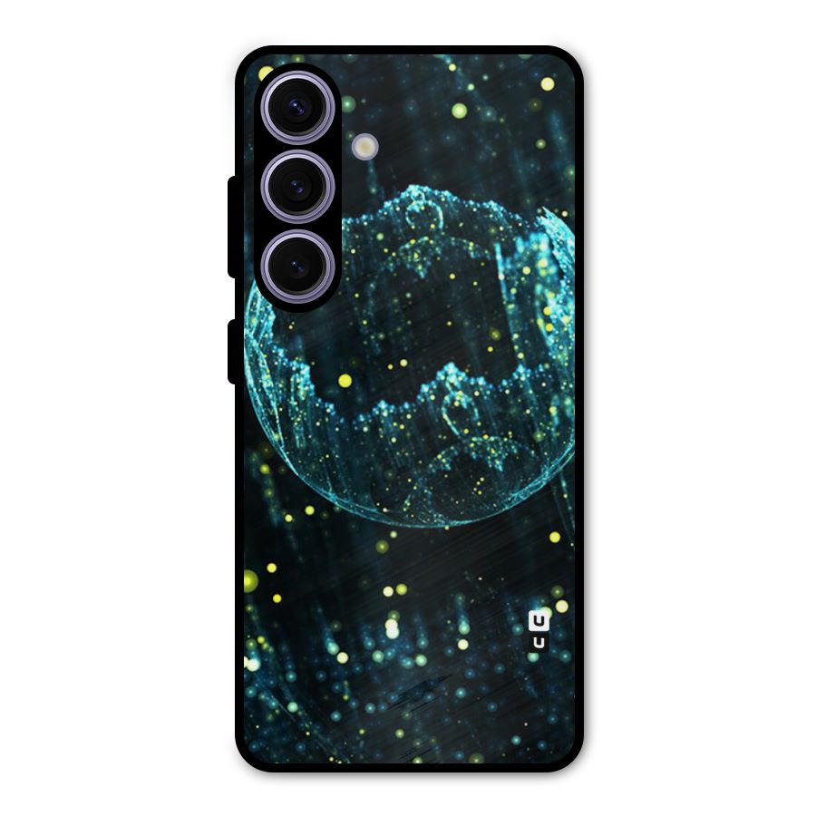Yellow Rain Metal Back Case for Galaxy S24