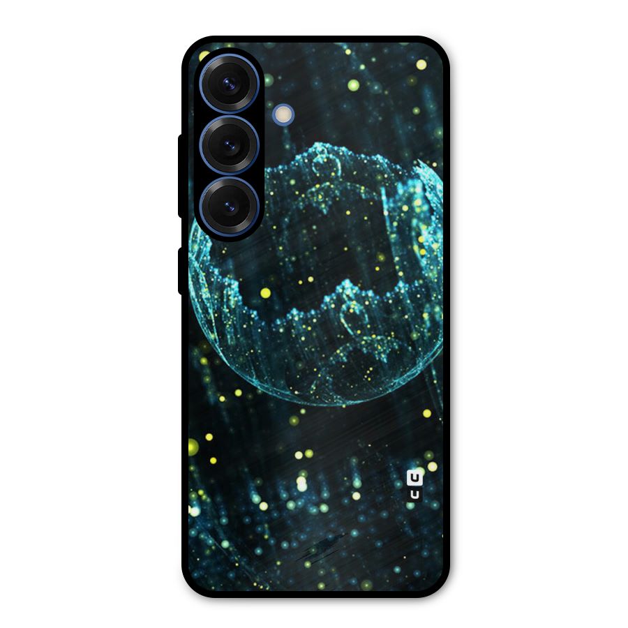 Yellow Rain Metal Back Case for Galaxy S25
