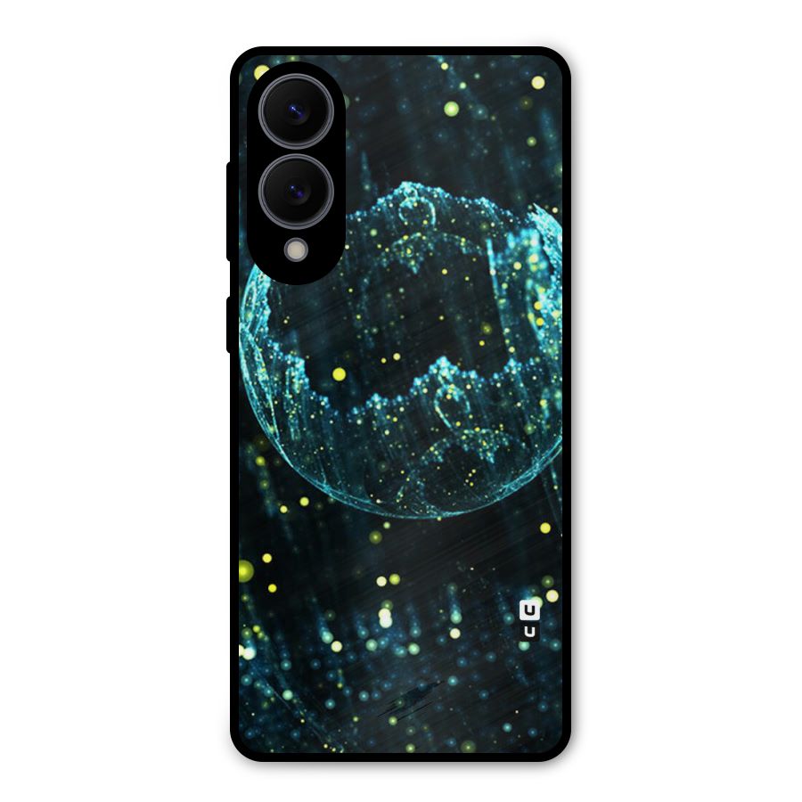 Yellow Rain Metal Back Case for Galaxy S25 Edge