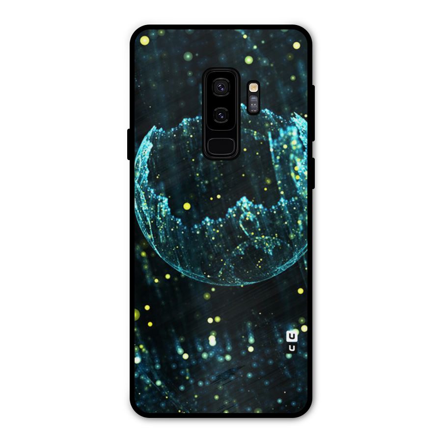 Yellow Rain Metal Back Case for Galaxy S9 Plus
