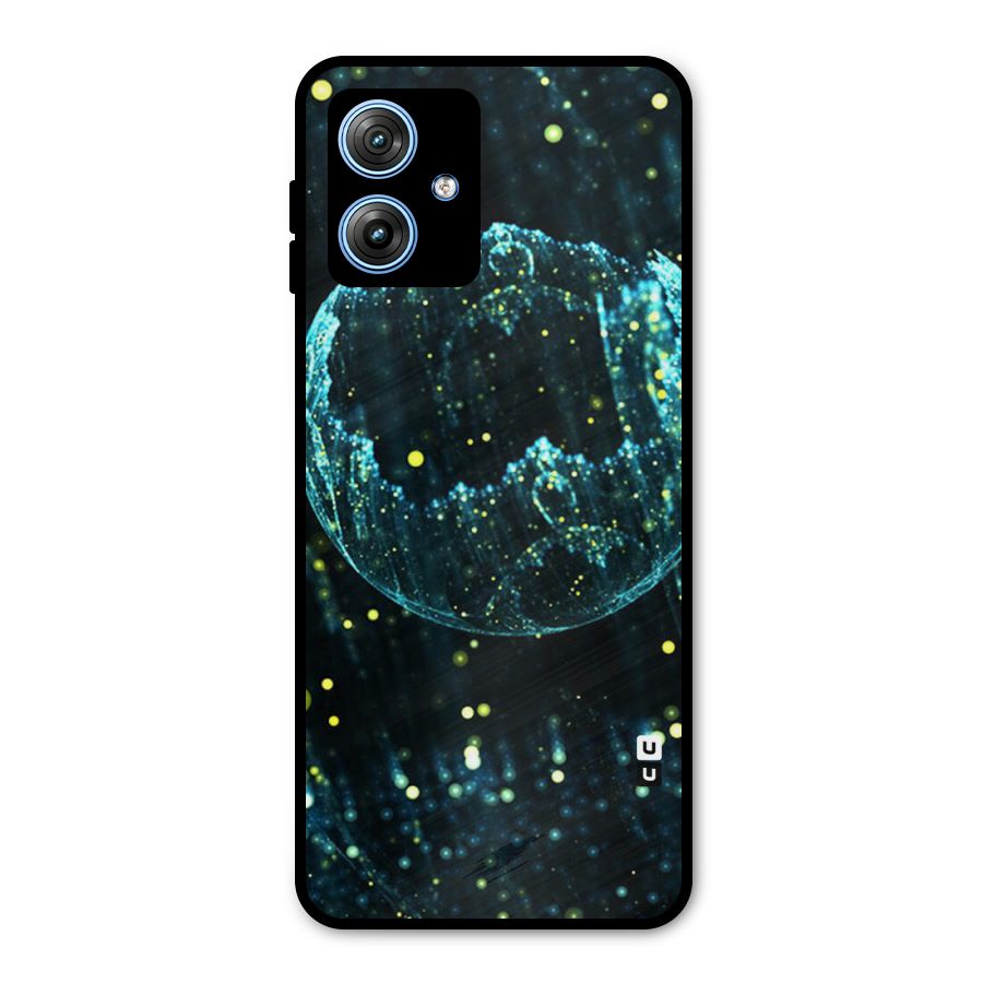 Yellow Rain Metal Back Case for Moto G54