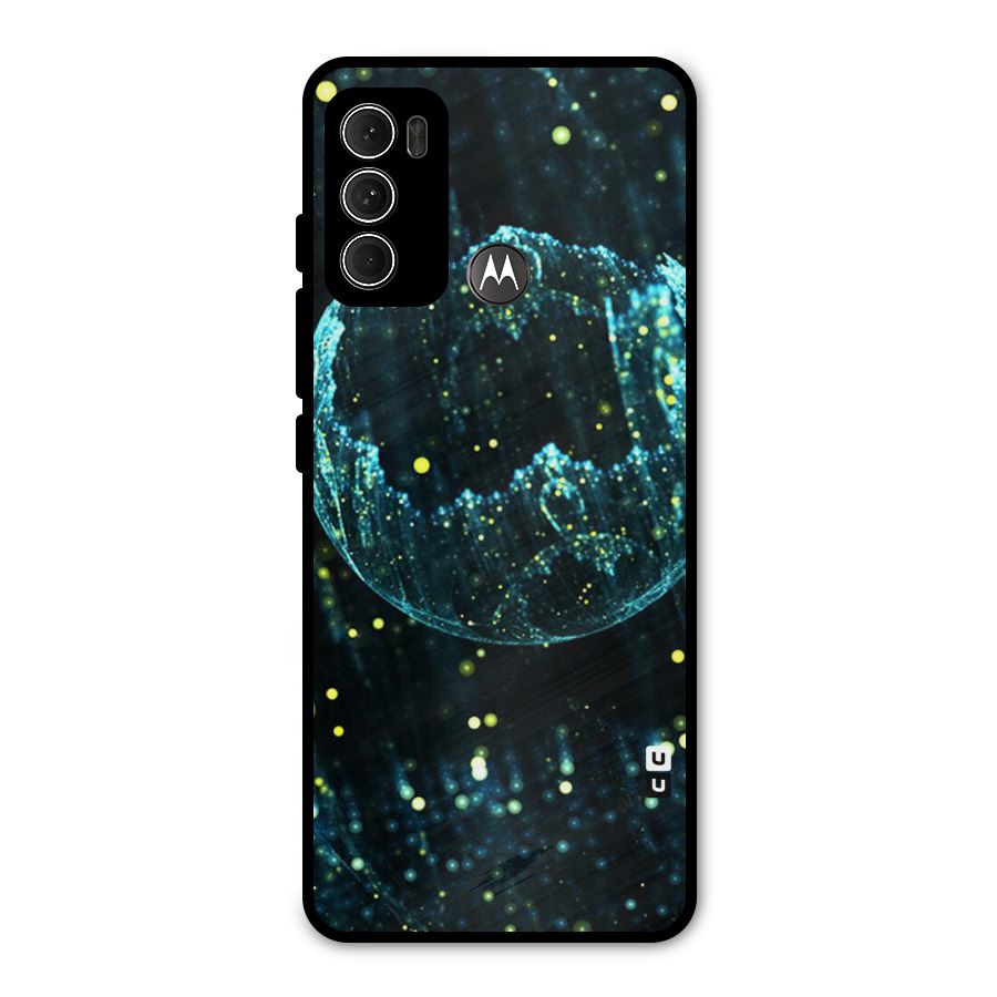 Yellow Rain Metal Back Case for Moto G60