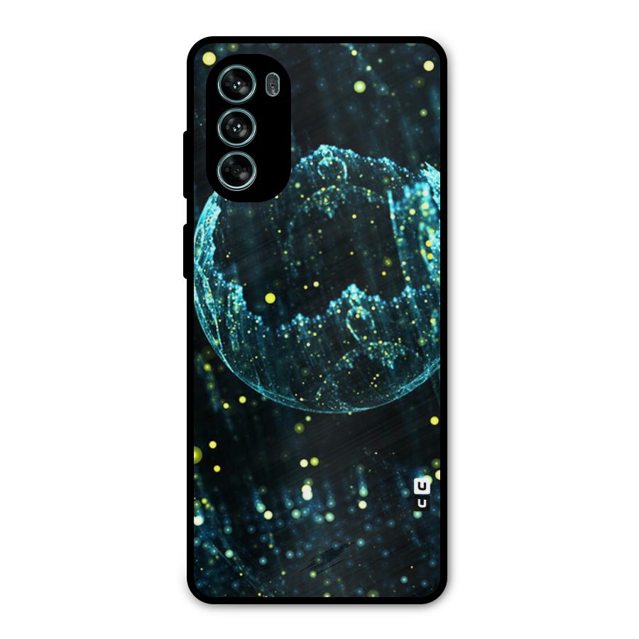 Yellow Rain Metal Back Case for Moto G62