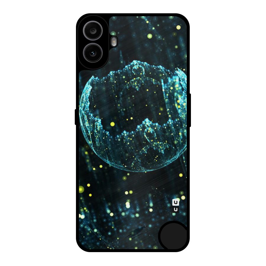 Yellow Rain Metal Back Case for Nothing CMF Phone 1