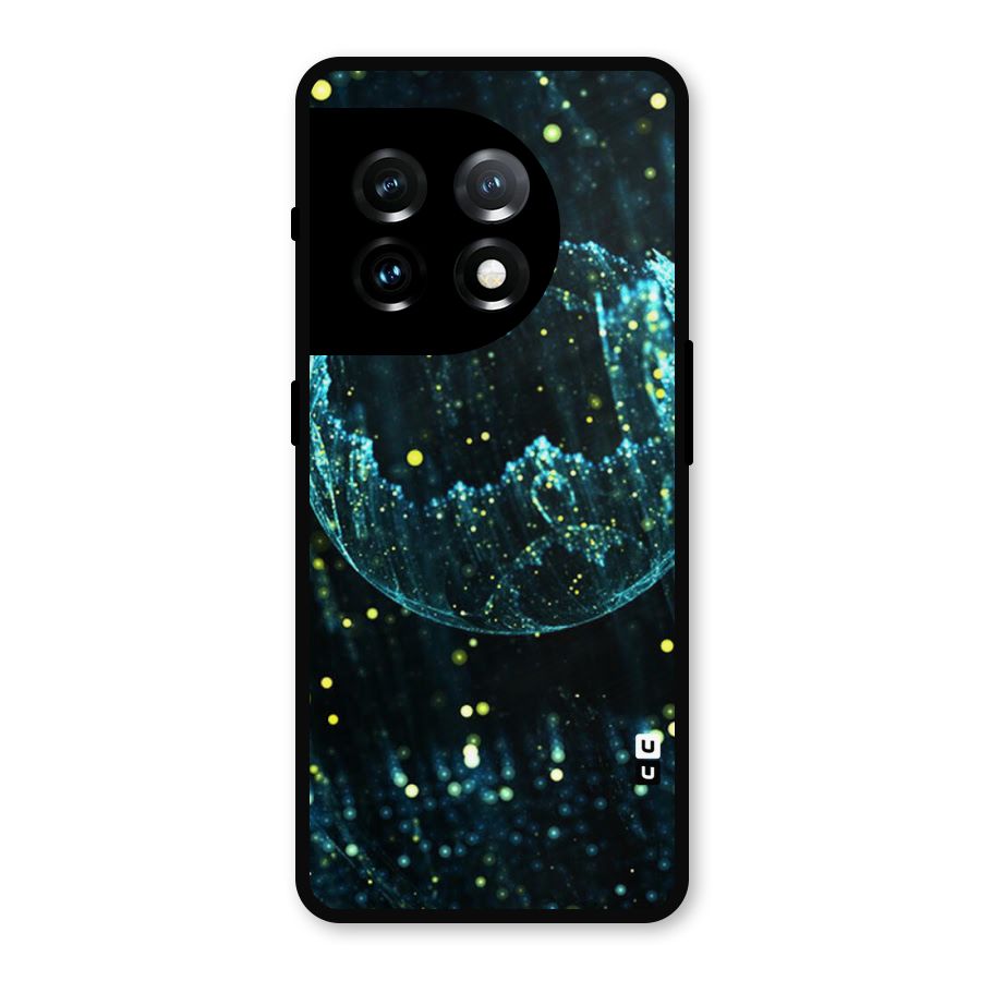 Yellow Rain Metal Back Case for OnePlus 11