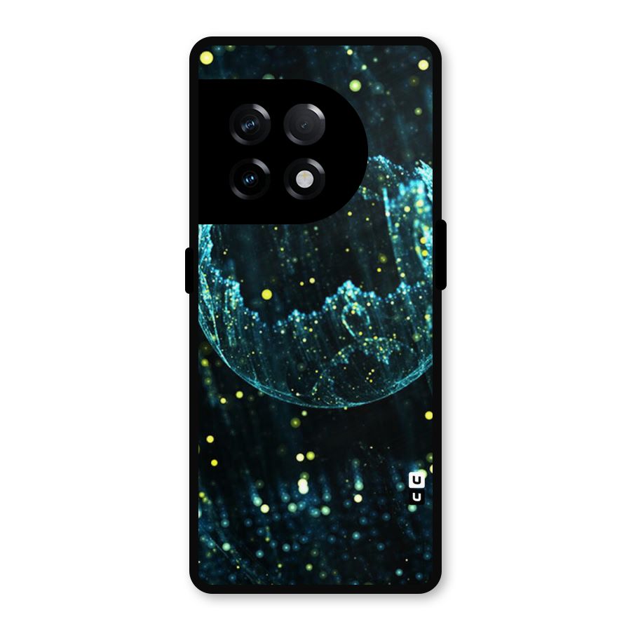 Yellow Rain Metal Back Case for OnePlus 11R