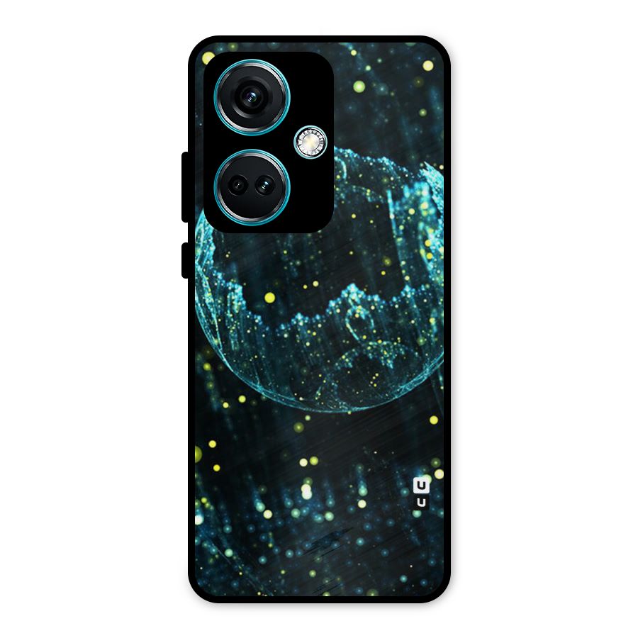 Yellow Rain Metal Back Case for OnePlus Nord CE 3 5G