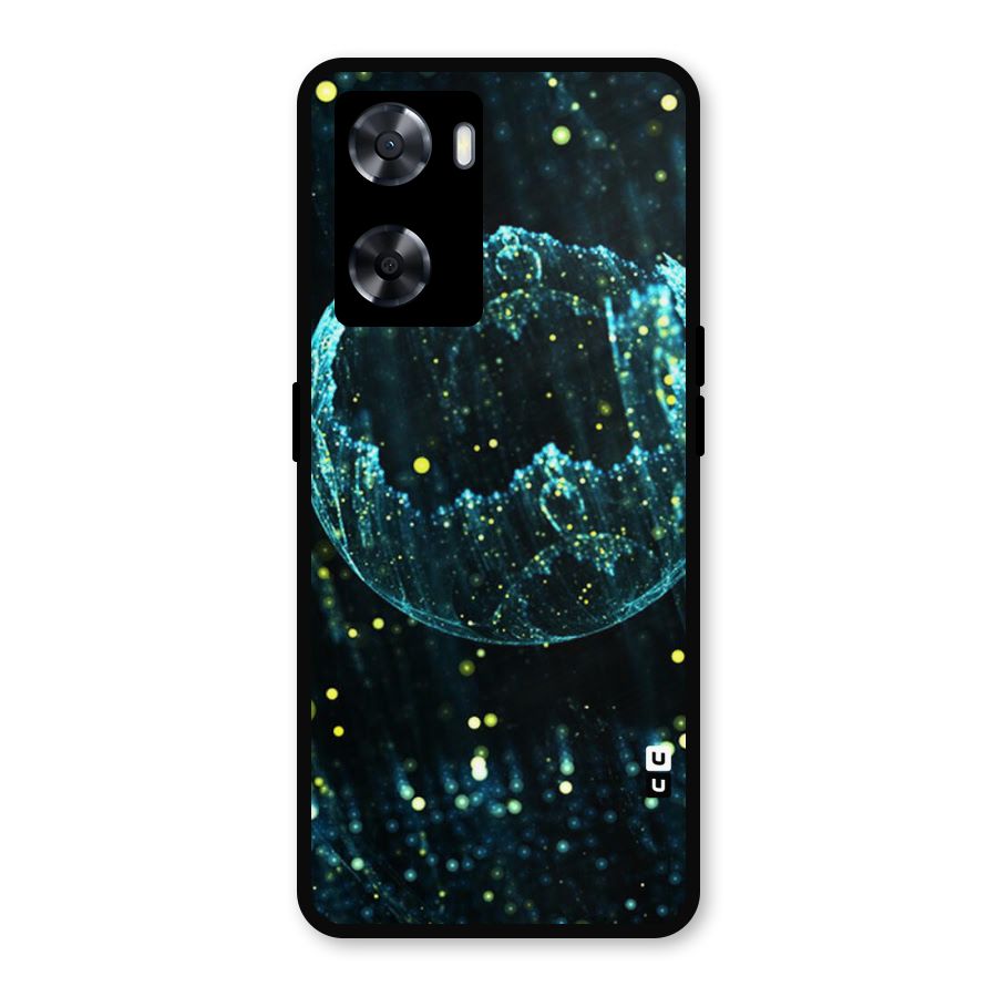 Yellow Rain Metal Back Case for Oppo A57 2022