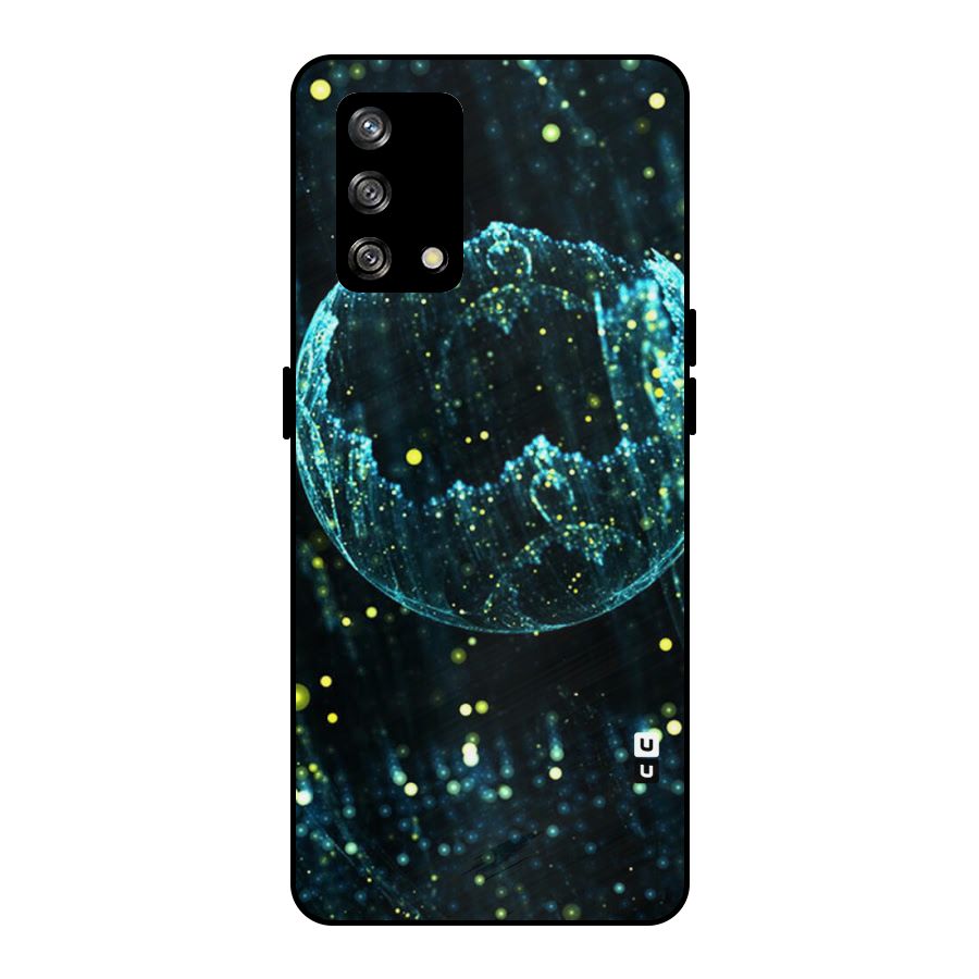 Yellow Rain Metal Back Case for Oppo F19
