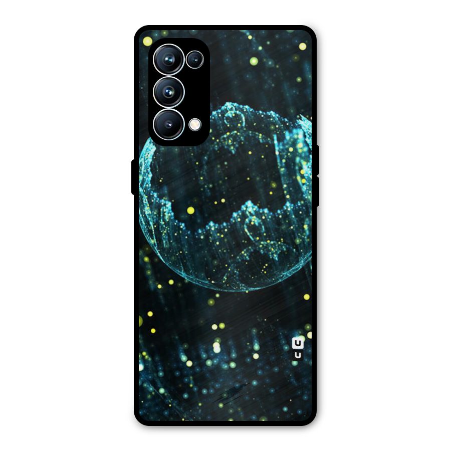 Yellow Rain Metal Back Case for Oppo Reno5 Pro 5G