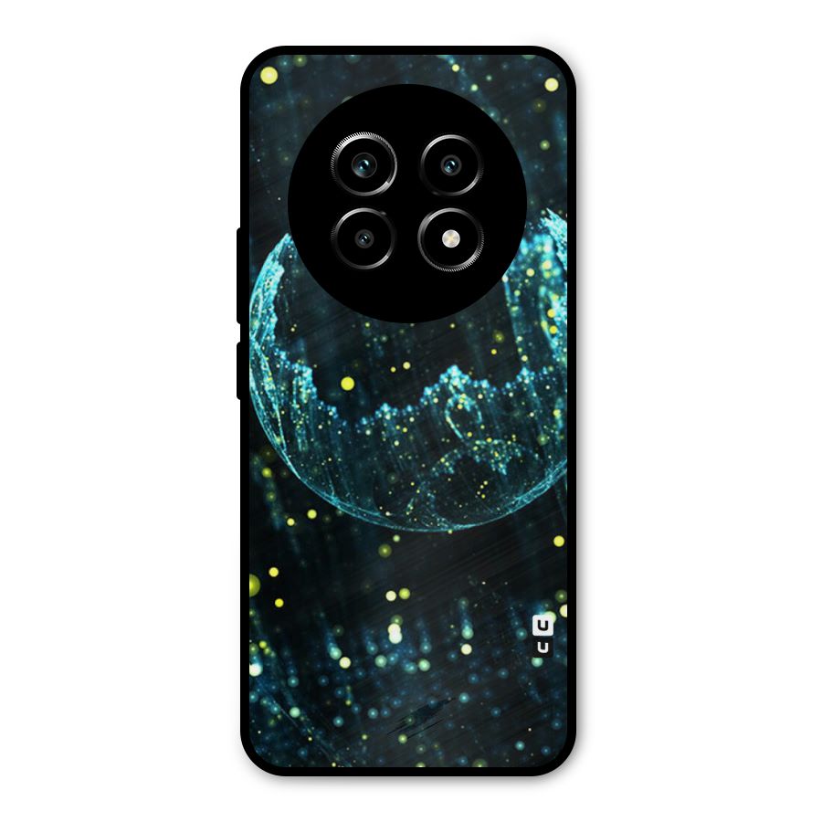 Yellow Rain Metal Back Case for Realme 13 Pro