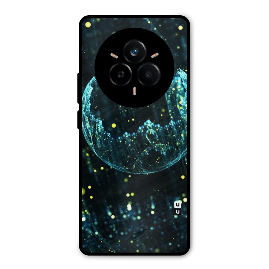Yellow Rain Metal Back Case for Realme 14 Pro