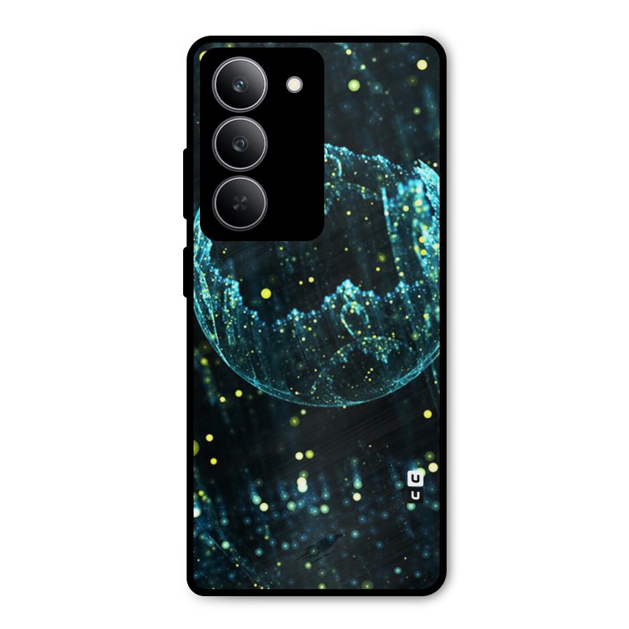 Yellow Rain Metal Back Case for Realme 14x