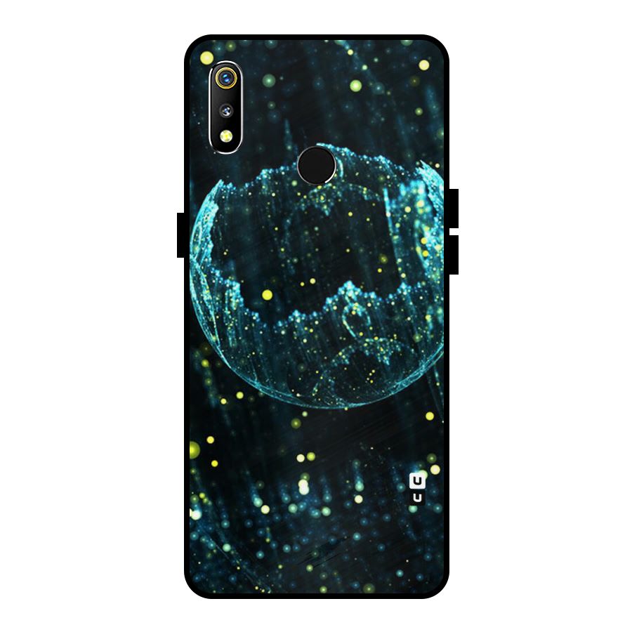 Yellow Rain Metal Back Case for Realme 3