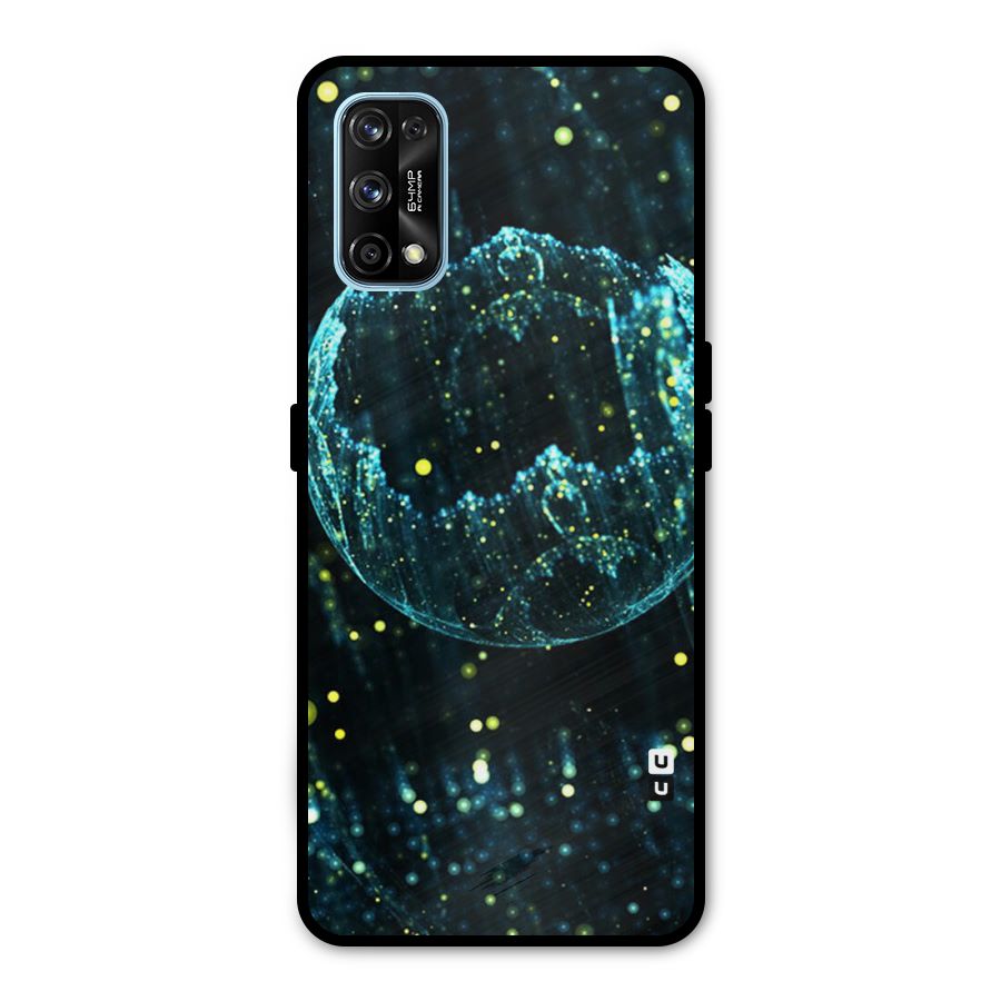 Yellow Rain Metal Back Case for Realme 7 Pro