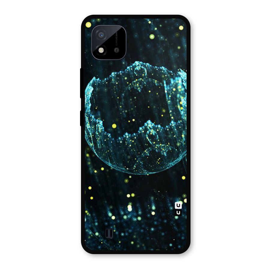 Yellow Rain Metal Back Case for Realme C11 2021