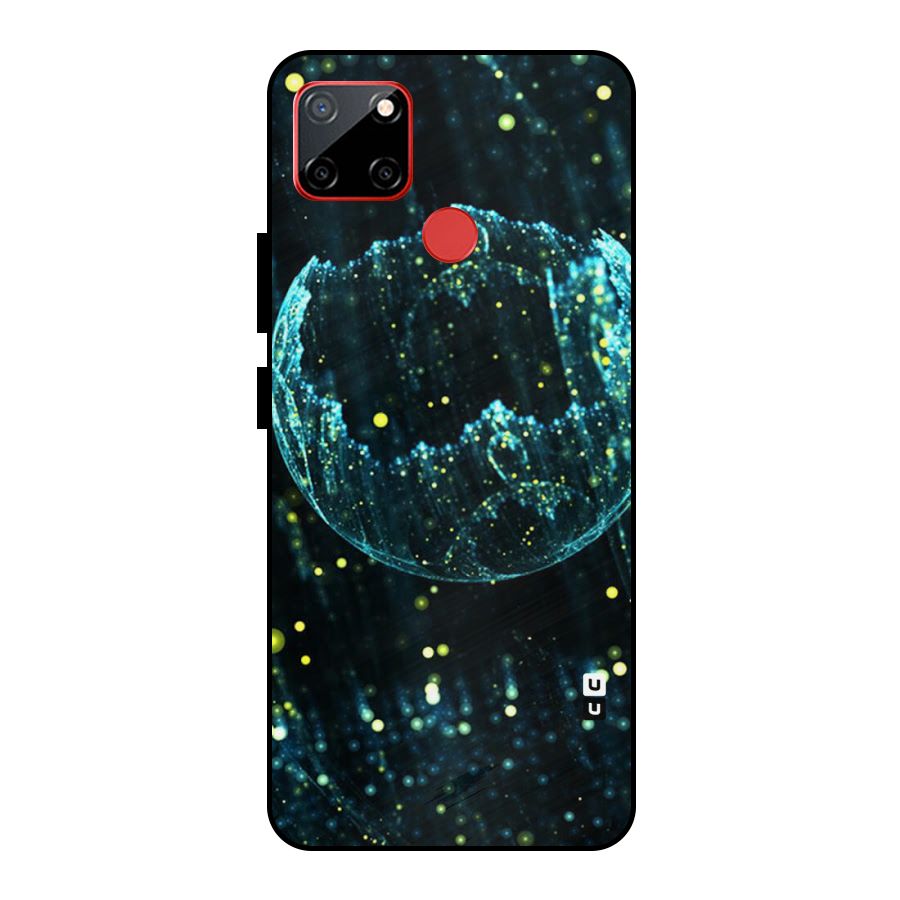 Yellow Rain Metal Back Case for Realme C12