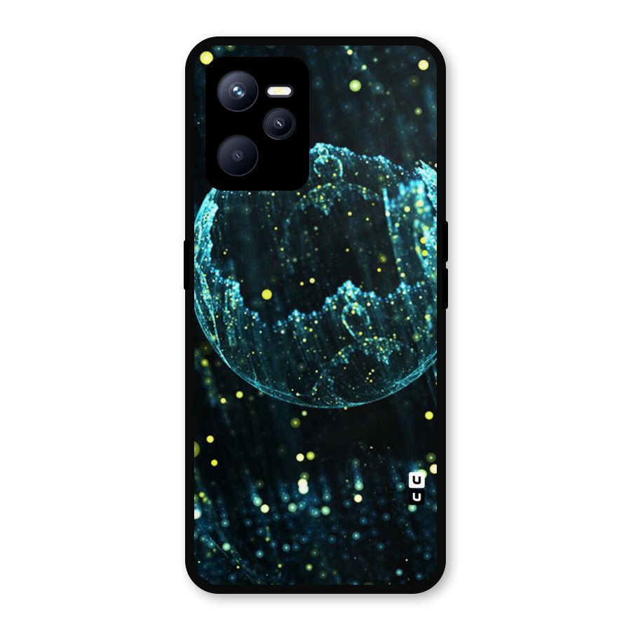 Yellow Rain Metal Back Case for Realme C35