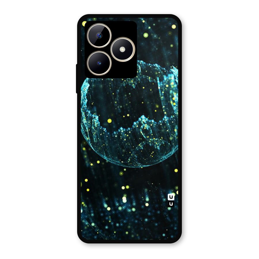 Yellow Rain Metal Back Case for Realme C53