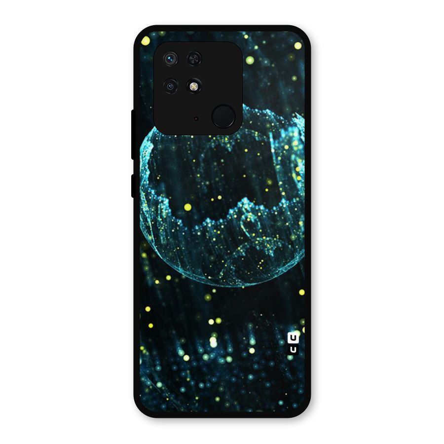 Yellow Rain Metal Back Case for Redmi 10 Power