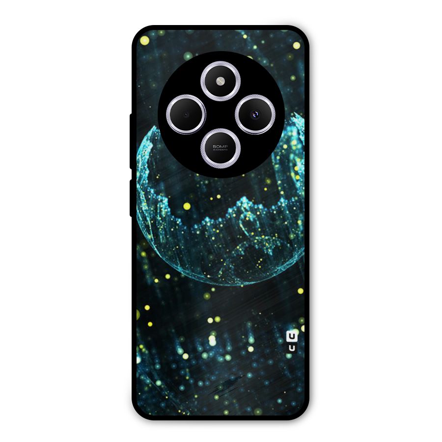 Yellow Rain Metal Back Case for Redmi A4