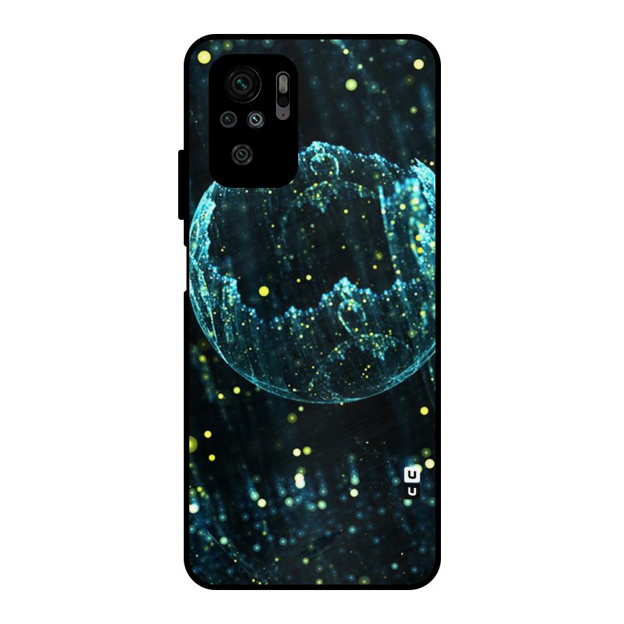 Yellow Rain Metal Back Case for Redmi Note 10