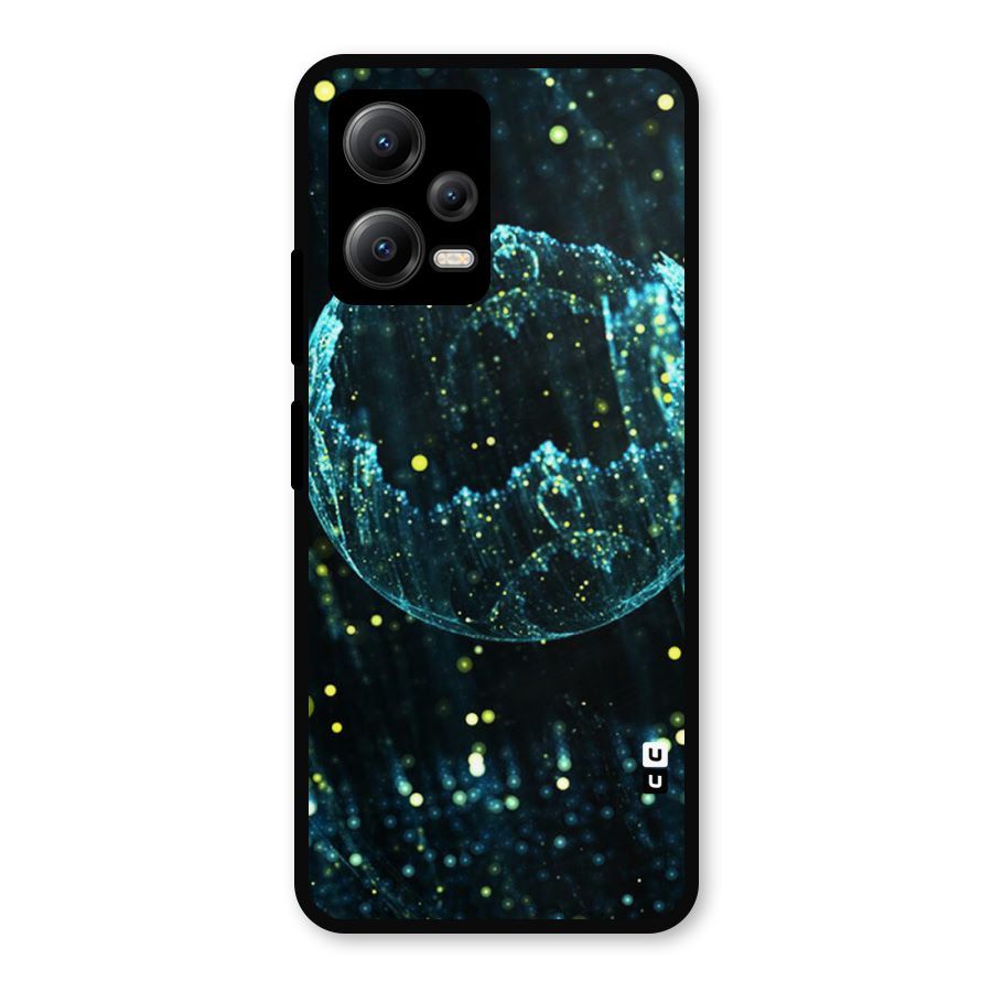 Yellow Rain Metal Back Case for Redmi Note 12 5G