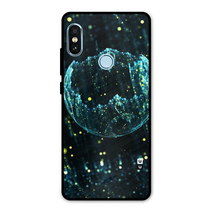 Yellow Rain Metal Back Case for Redmi Note 5 Pro