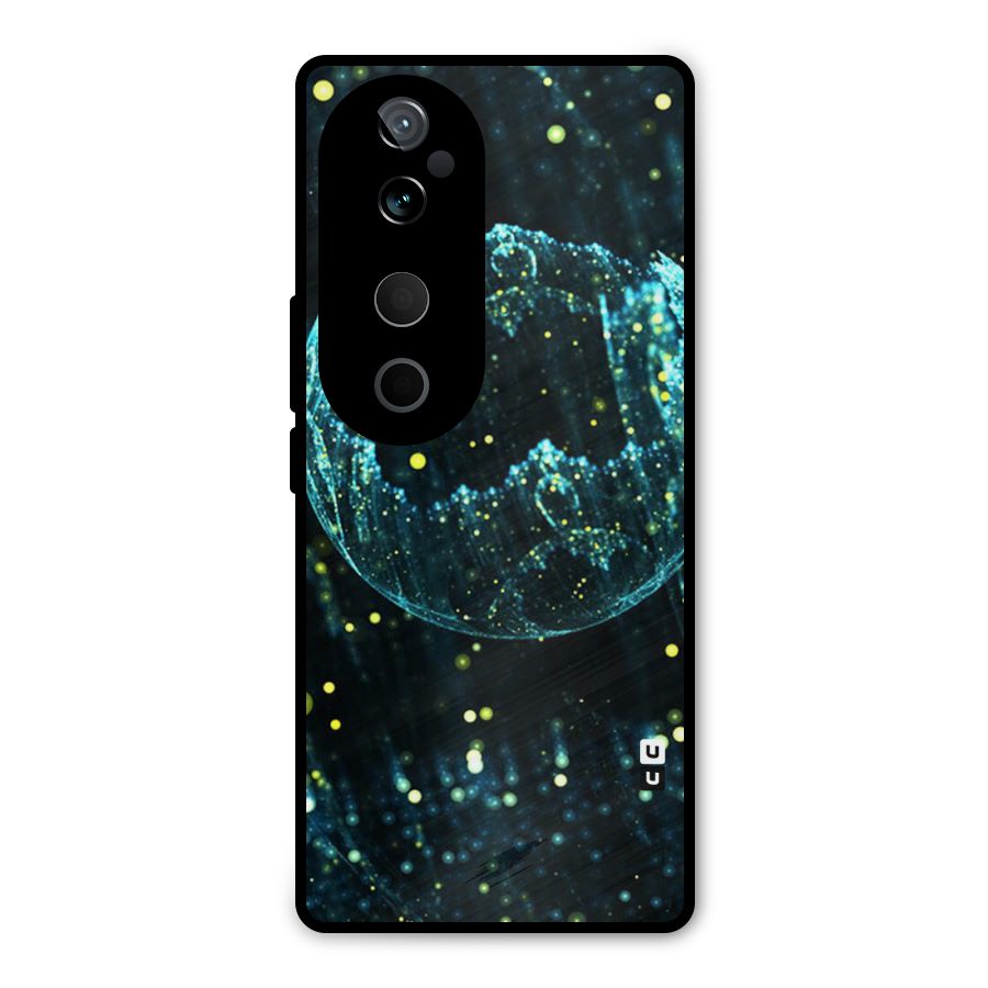 Yellow Rain Metal Back Case for Vivo T3 Ultra