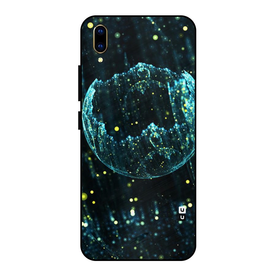 Yellow Rain Metal Back Case for Vivo V11 Pro