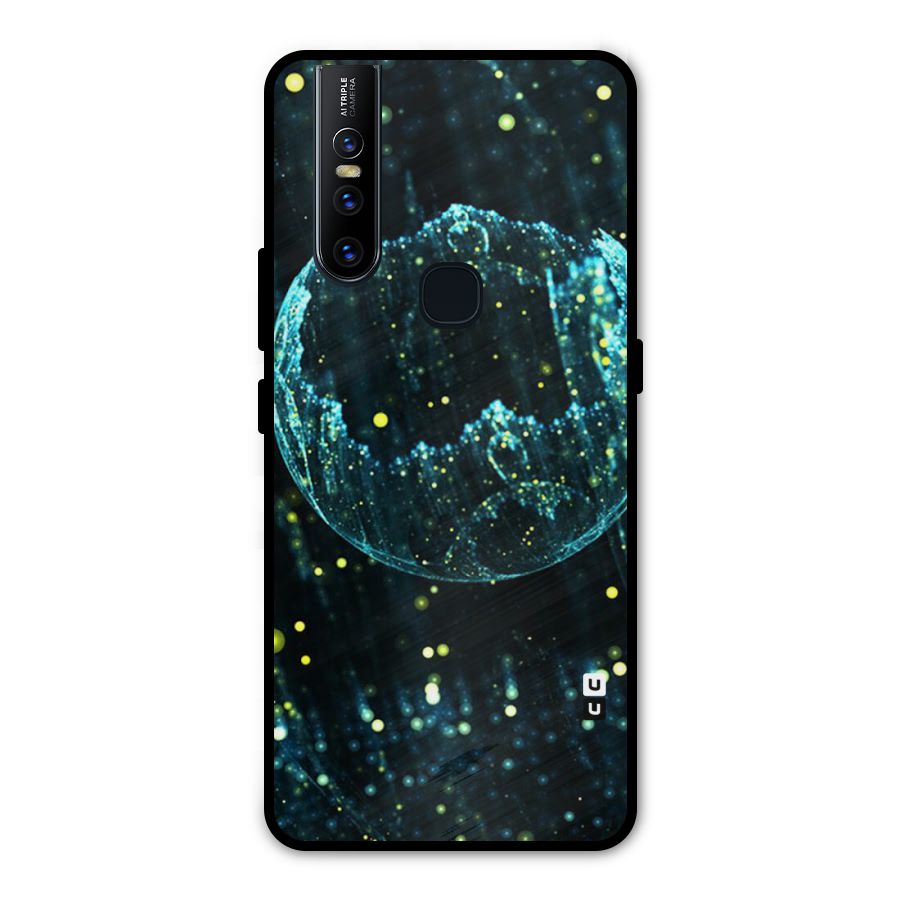 Yellow Rain Metal Back Case for Vivo V15