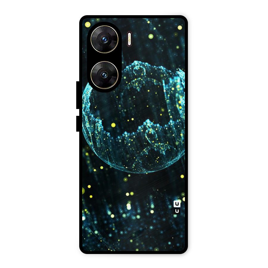 Yellow Rain Metal Back Case for Vivo V29e