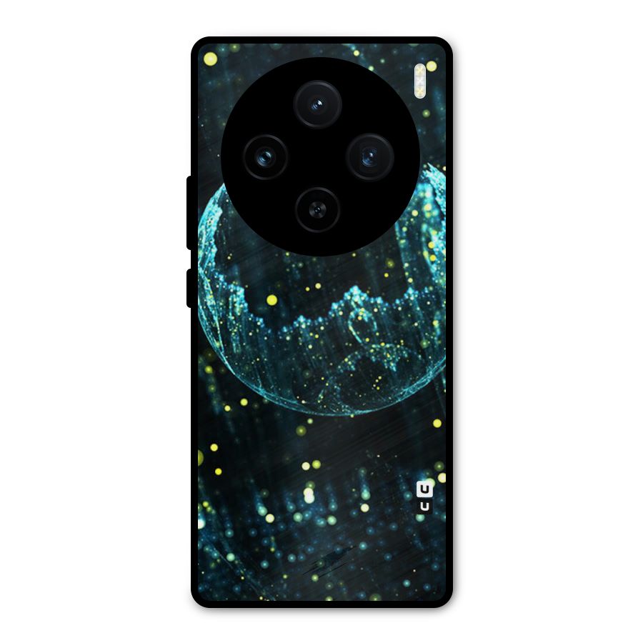 Yellow Rain Metal Back Case for Vivo X100