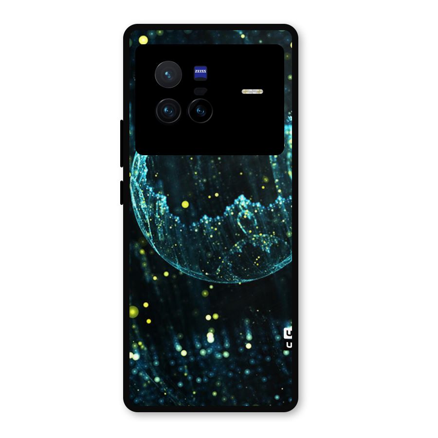 Yellow Rain Metal Back Case for Vivo X80