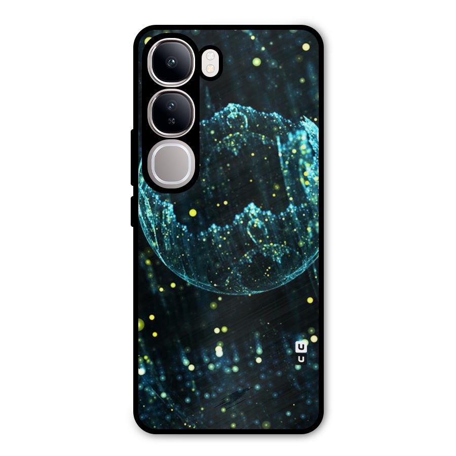 Yellow Rain Metal Back Case for Vivo Y300