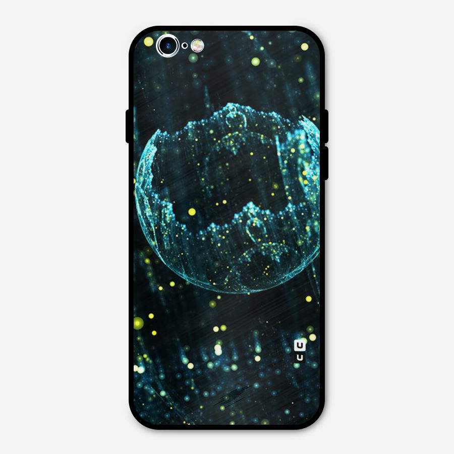 Yellow Rain Metal Back Case for iPhone 6 6s