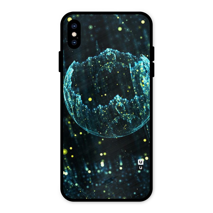 Yellow Rain Metal Back Case for iPhone XS Max